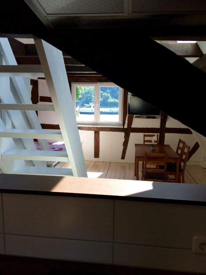 Apartmán Haus Am Ufer Mit Rheinpanoramablick Koblenc Exteriér fotografie